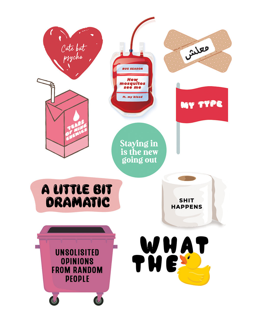 Dramatic Sticker Sheet