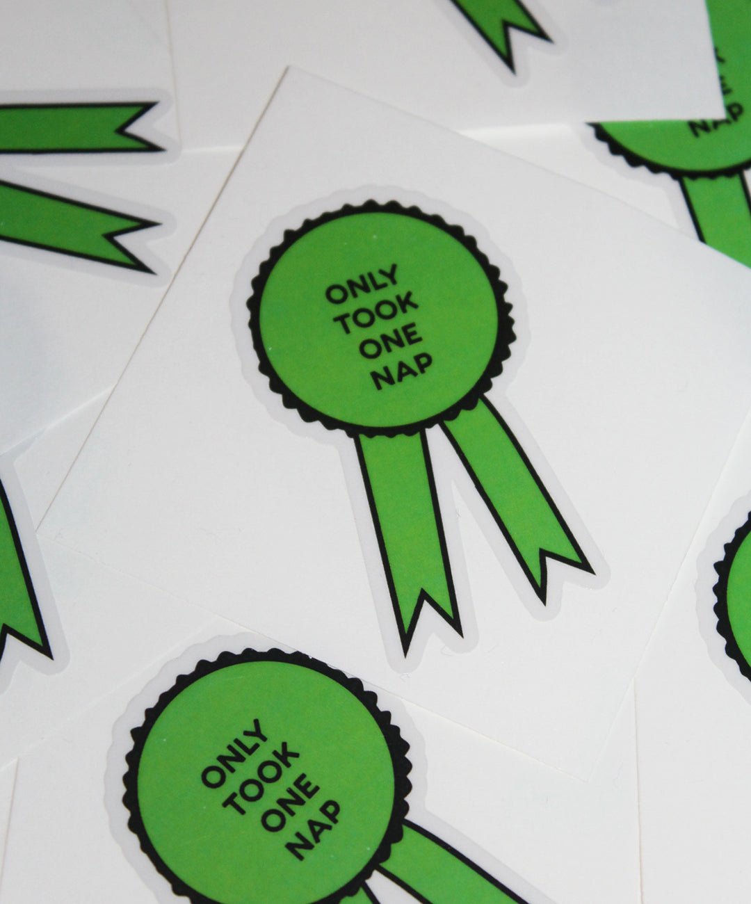 One nap certificate sticker