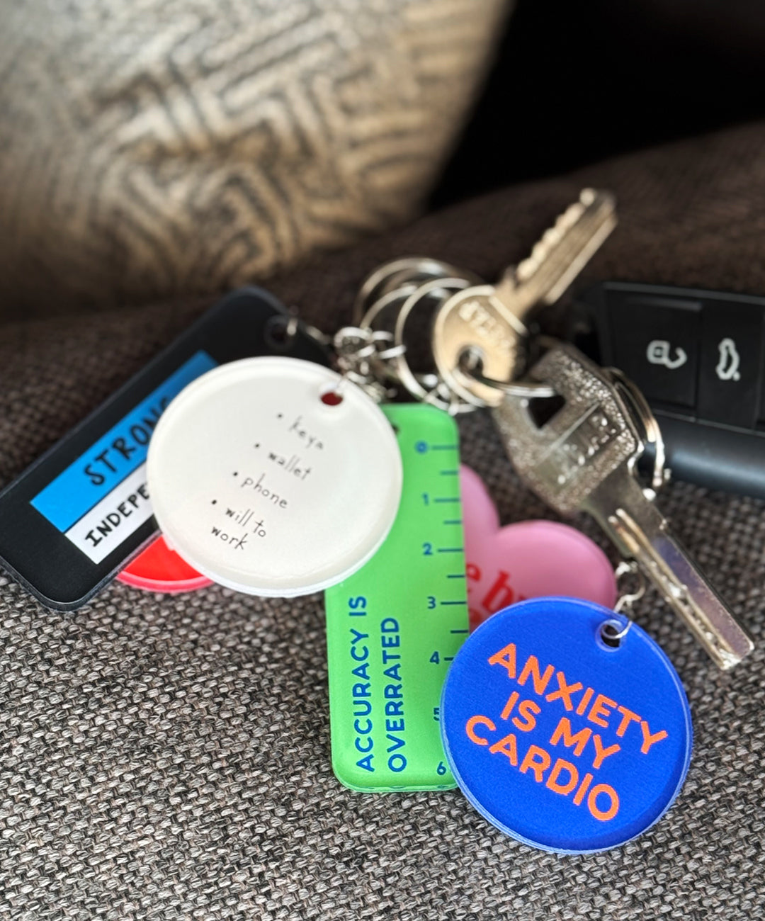Anxiety is my Cardio Keychain
