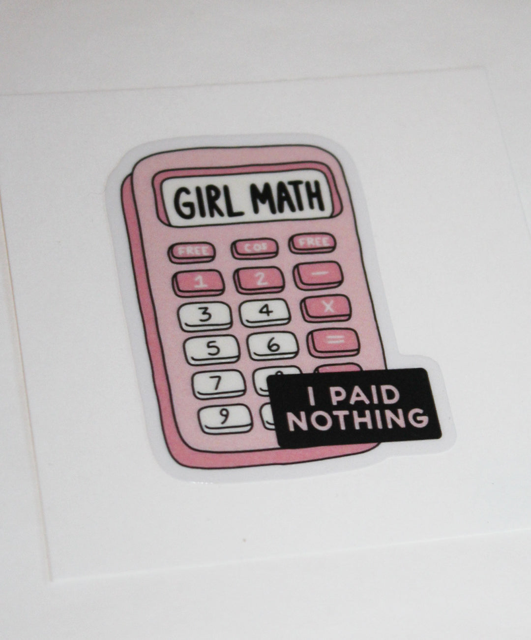 Girl math sticker