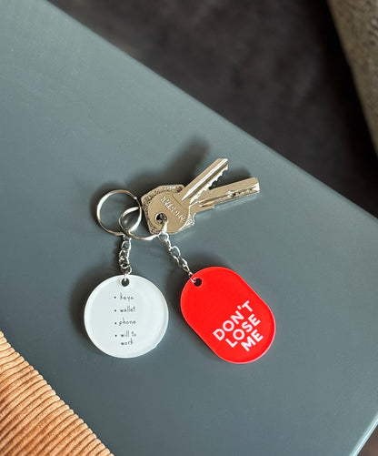 Checklist Keychain