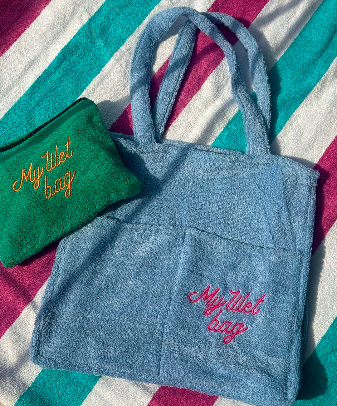 My Wet Bag Tote Blue