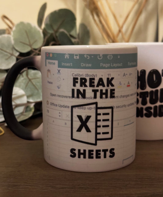 Freak in the sheets Magic Mug