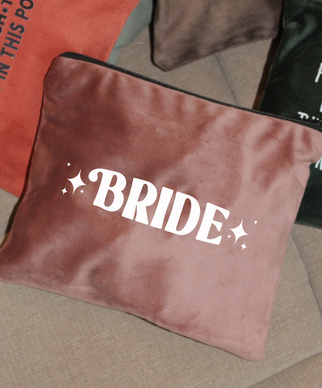 Bride Velvet Pouch