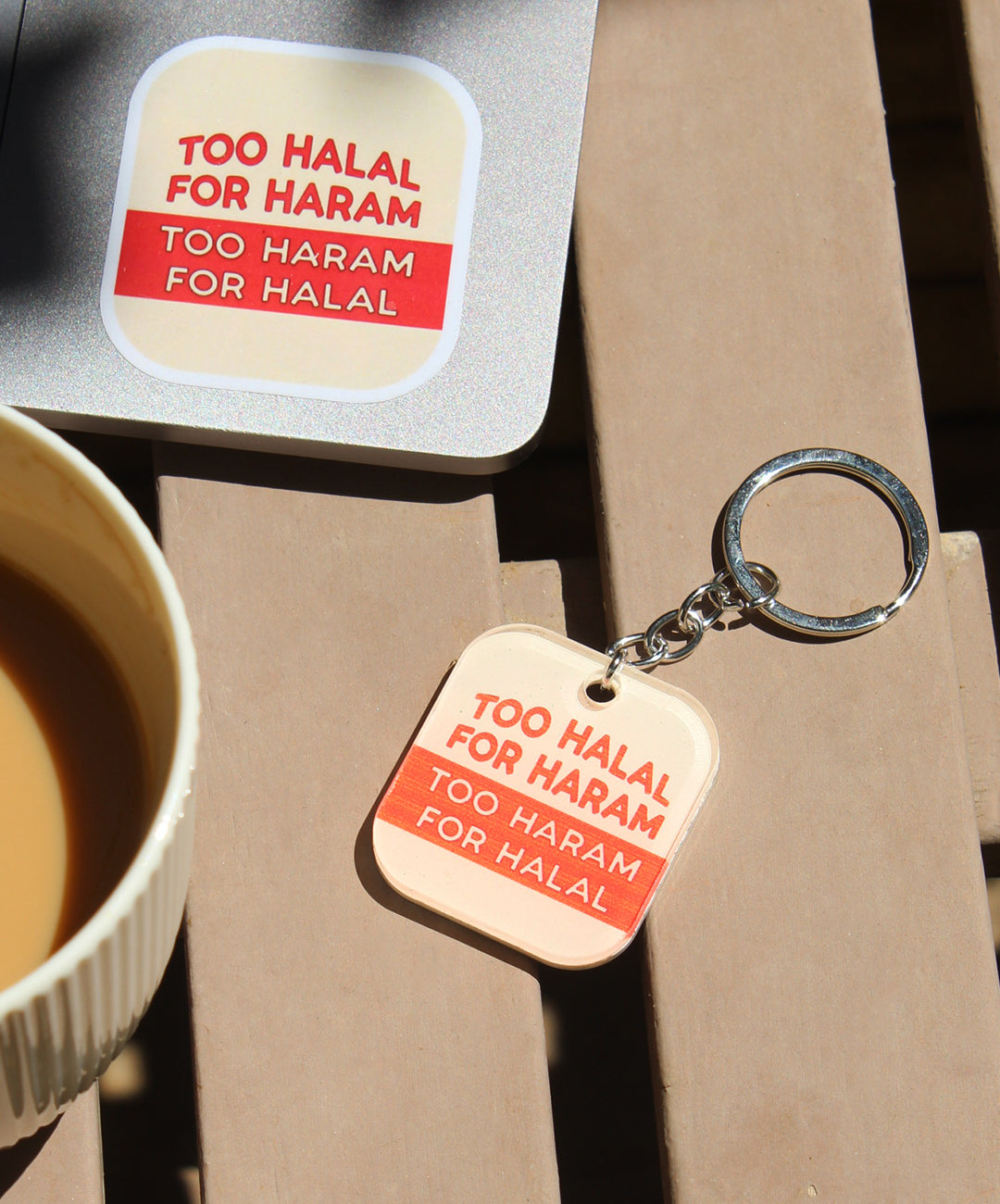 Too Haram for Halal Keychain