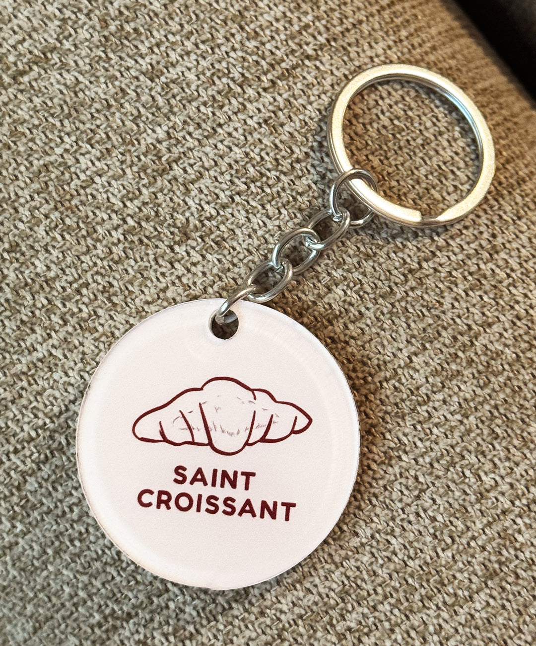 Yves Saint Croissant Keychain