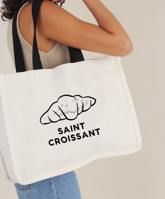 Yves Saint Croissant Tote
