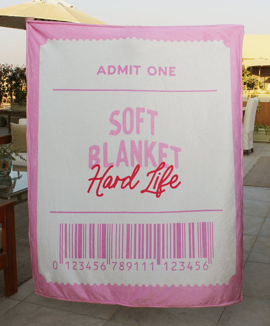 Soft Blanket Hard Life Throw
