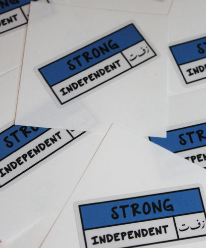 Strong independent zeft sticker